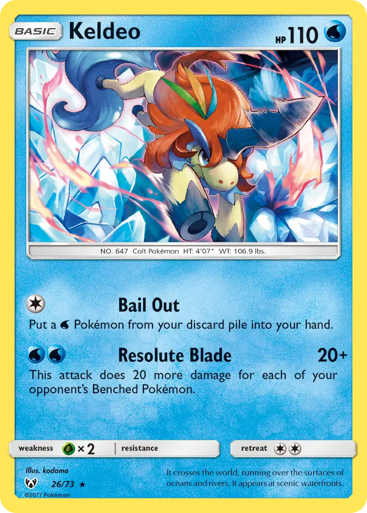 Keldeo, Shining Legends 26/73