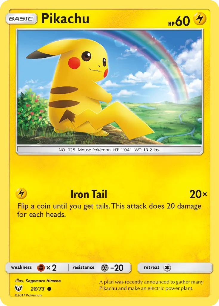 Pikachu, Shining Legends 28/73