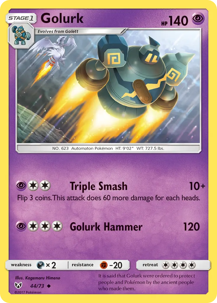 Golurk, Shining Legends 44/73