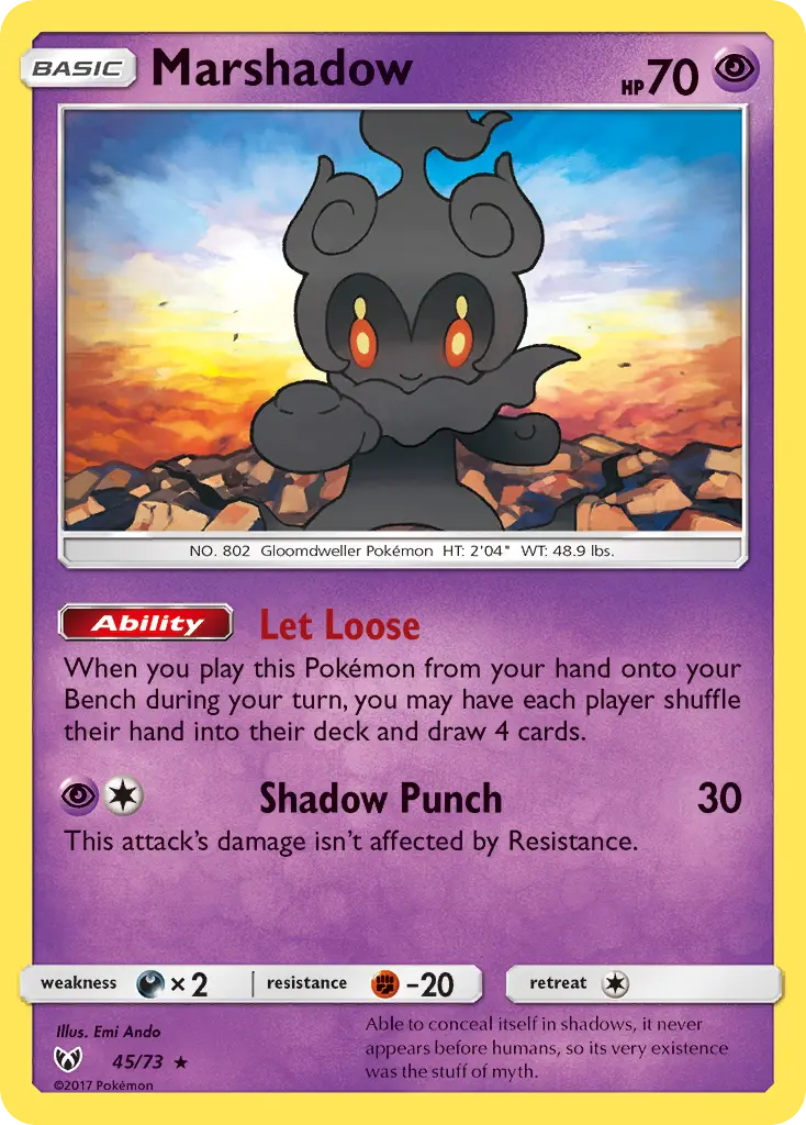 Marshadow, Shining Legends 45/73