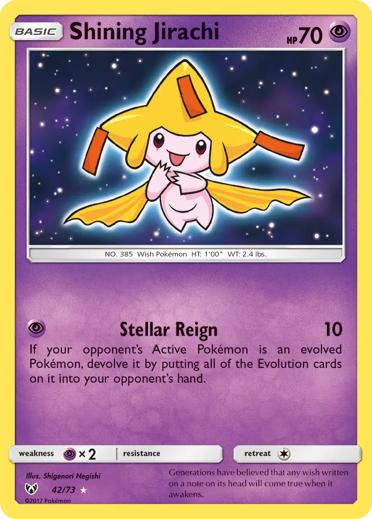 Shining Jirachi, Shining Legends 42/73
