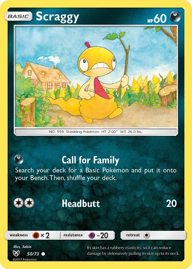 Scraggy, Shining Legends 50/73