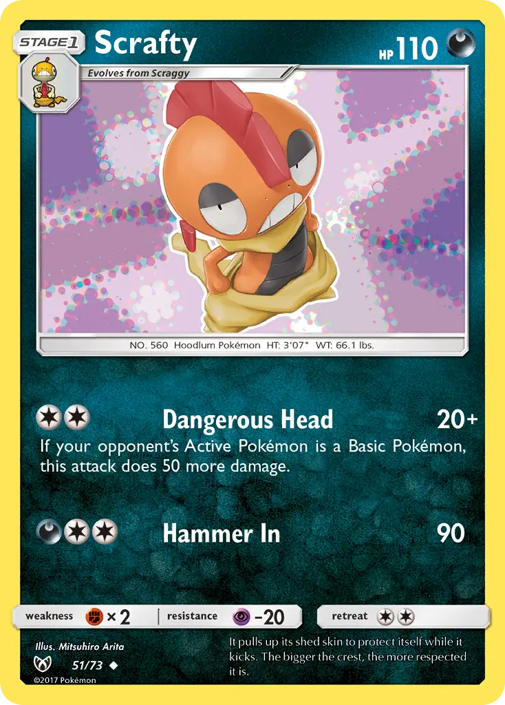 Scrafty, Shining Legends 51/73