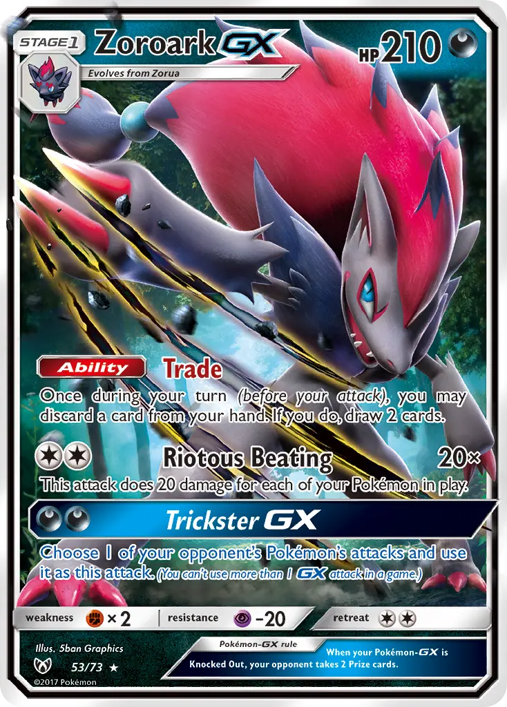 Zoroark GX, Shining Legends 53/73