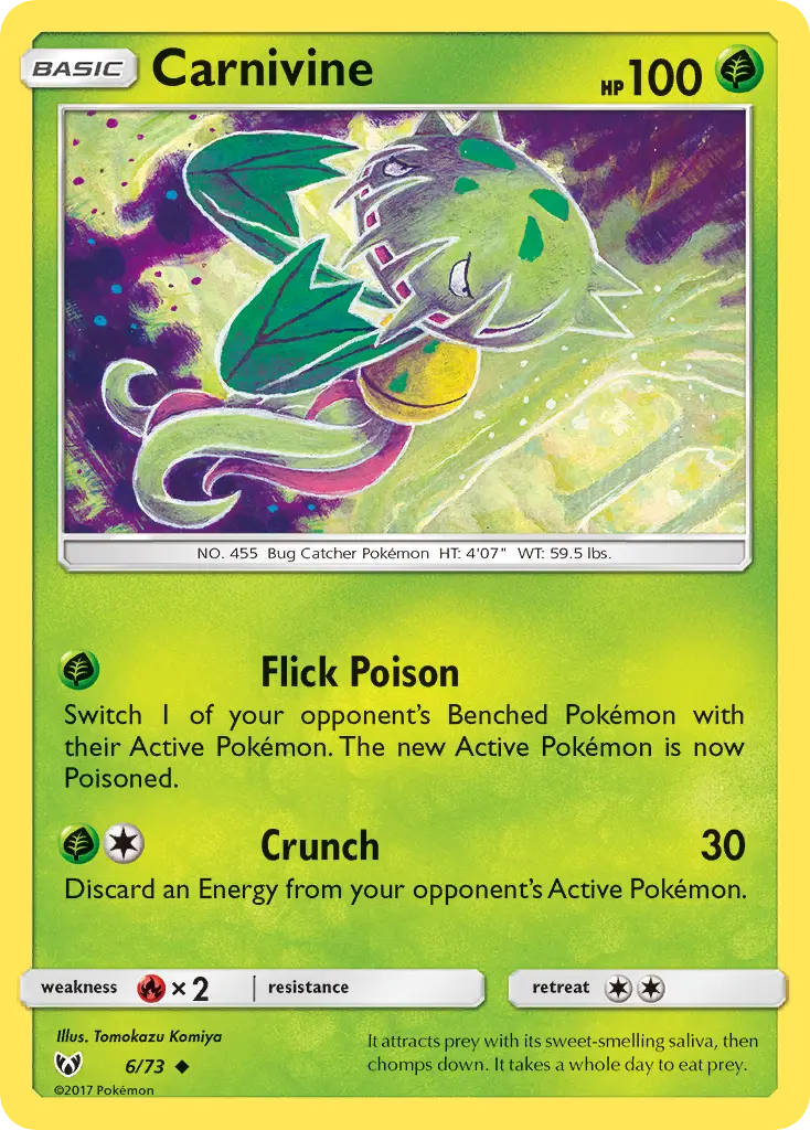 Carnivine, Shining Legends 6/73