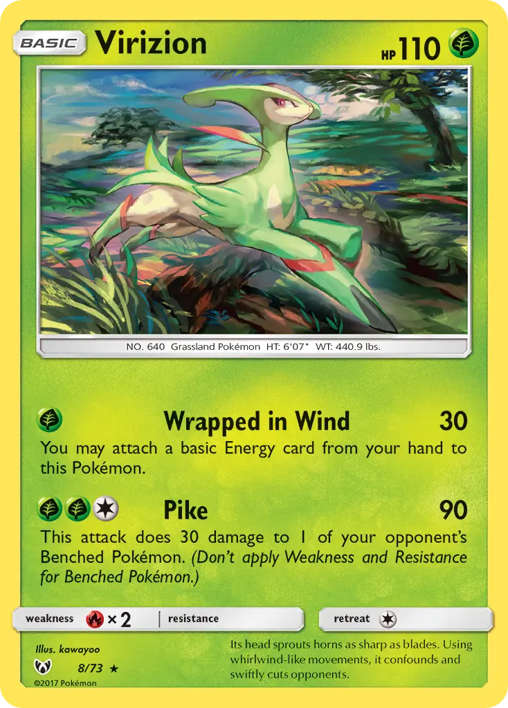 Virizion, Shining Legends 8/73