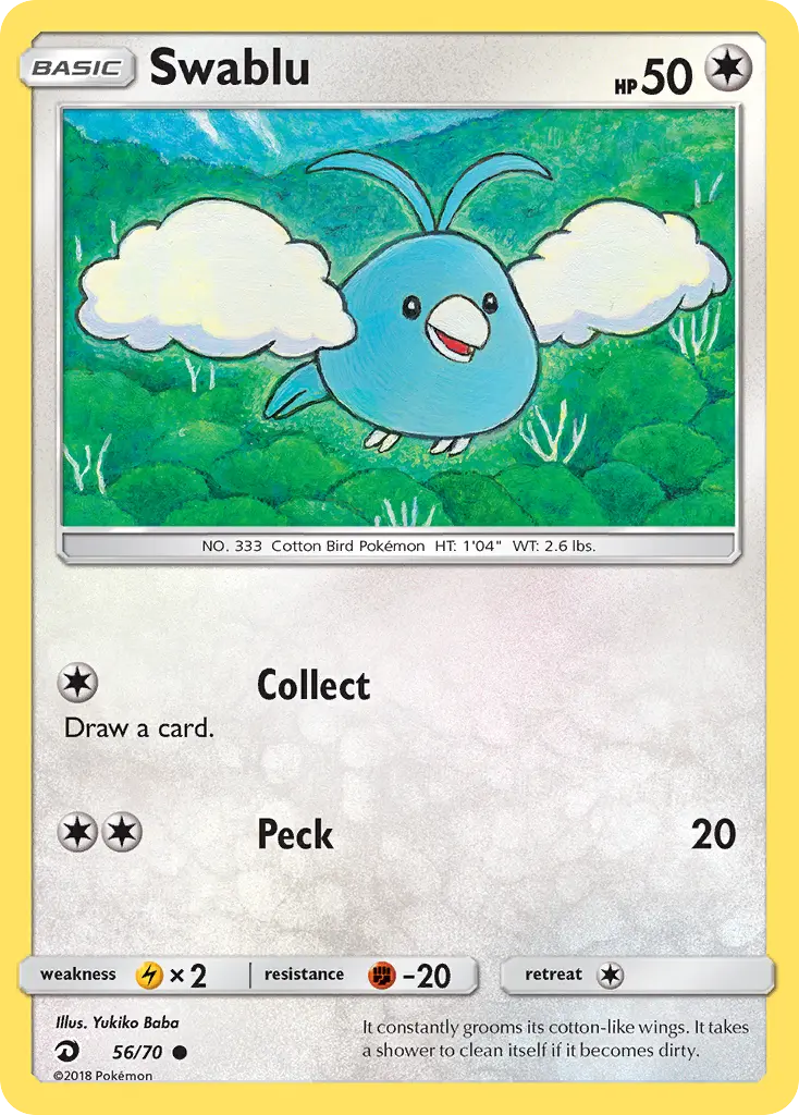 Swablu, Dragon Majesty 56/70