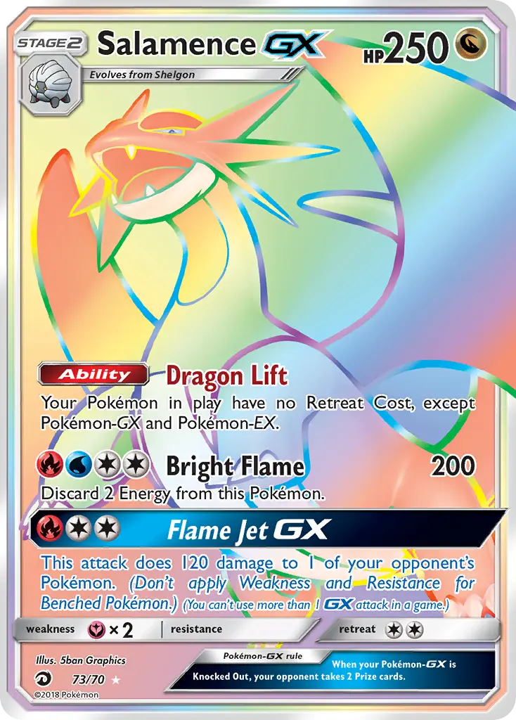 Salamence GX, Dragon Majesty 73/70