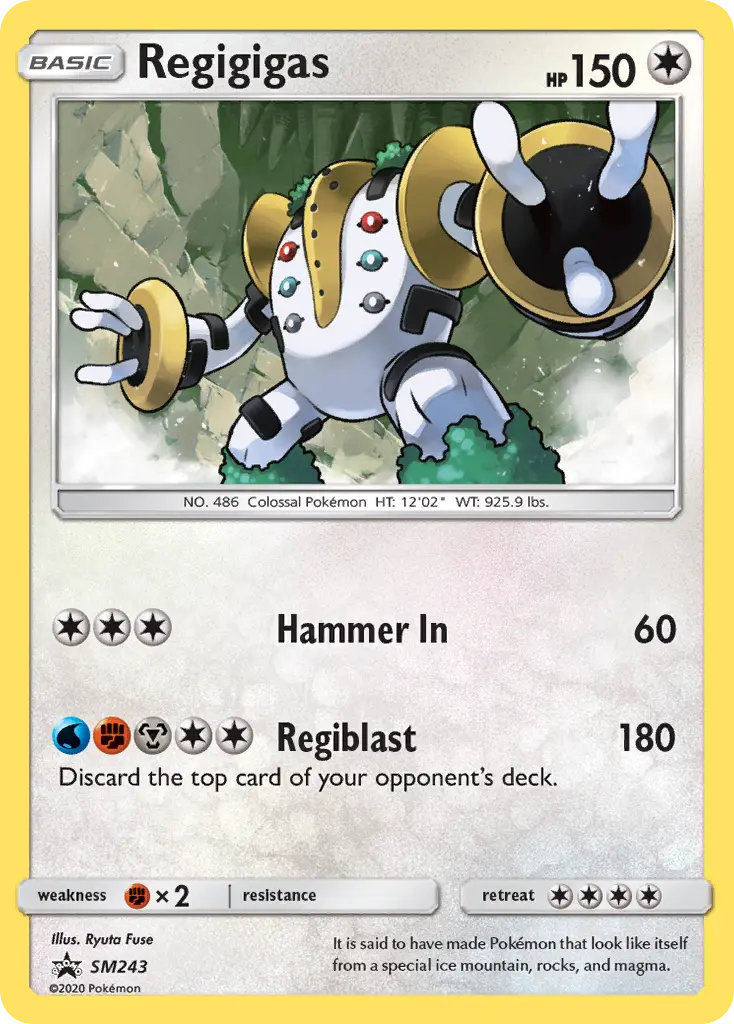 Regigigas, SM Black Star Promos SM243/248