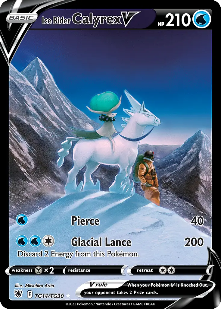Ice Rider Calyrex V, Astral Radiance Trainer Gallery TG14/30