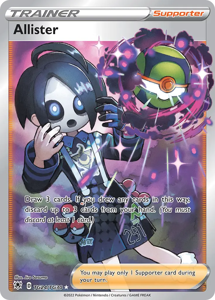 Allister, Astral Radiance Trainer Gallery TG24/30