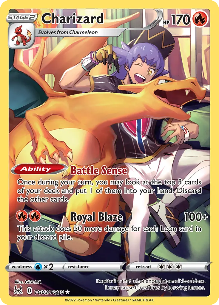 Charizard, Lost Origin Trainer Gallery TG03/30
