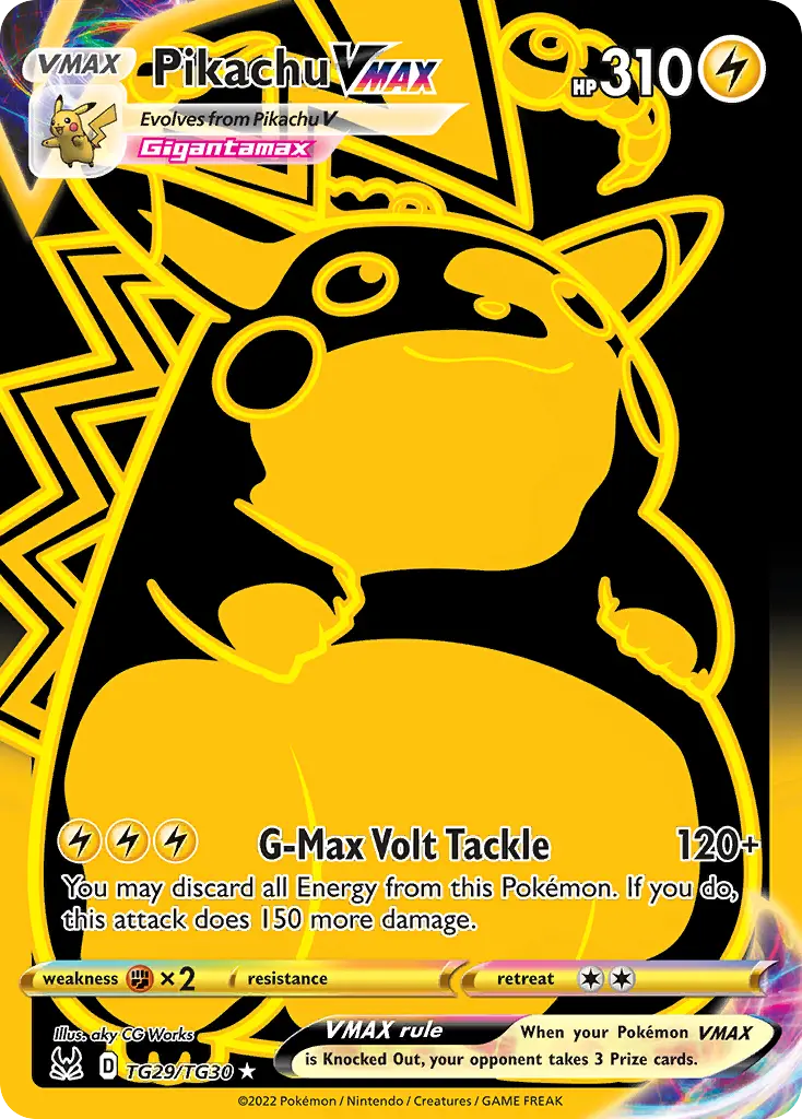 Pikachu VMAX, Lost Origin Trainer Gallery TG29/30