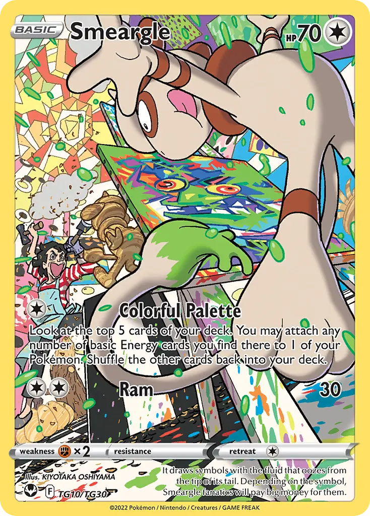 Smeargle, Silver Tempest Trainer Gallery TG10/30