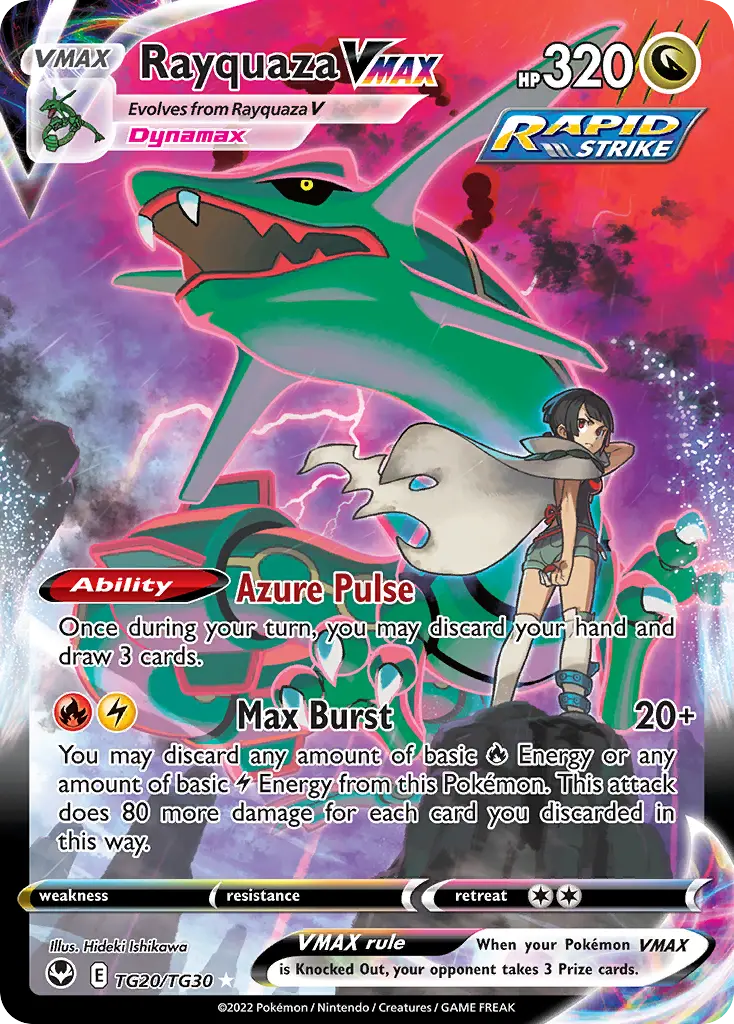 Rayquaza VMAX, Silver Tempest Trainer Gallery TG20/30