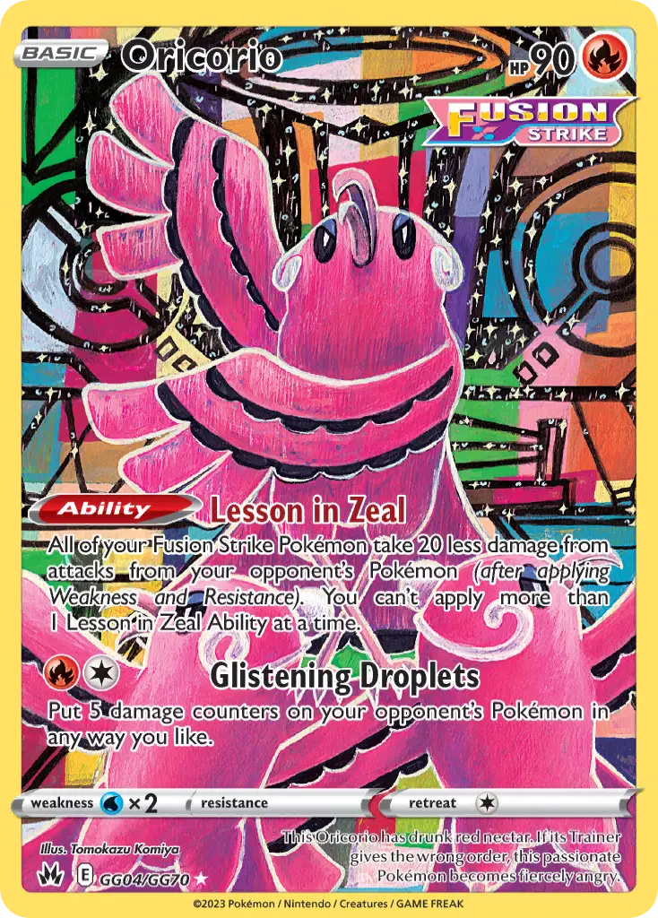 Oricorio, Crown Zenith Galarian Gallery GG04/70