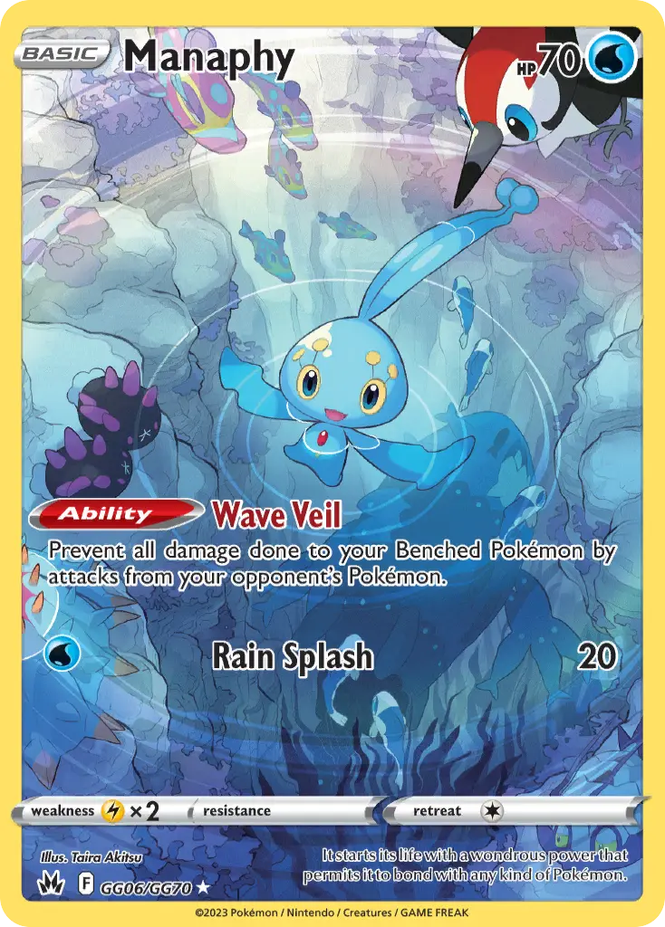 Manaphy, Crown Zenith Galarian Gallery GG06/70