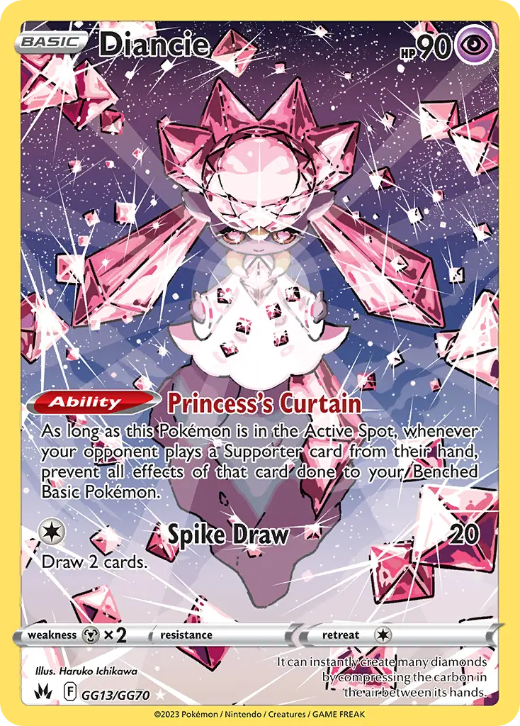 Diancie, Crown Zenith Galarian Gallery GG13/70