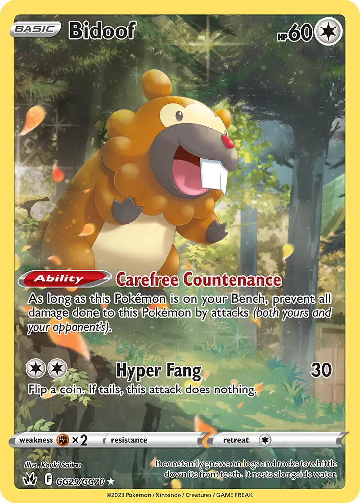 Bidoof, Crown Zenith Galarian Gallery GG29/70