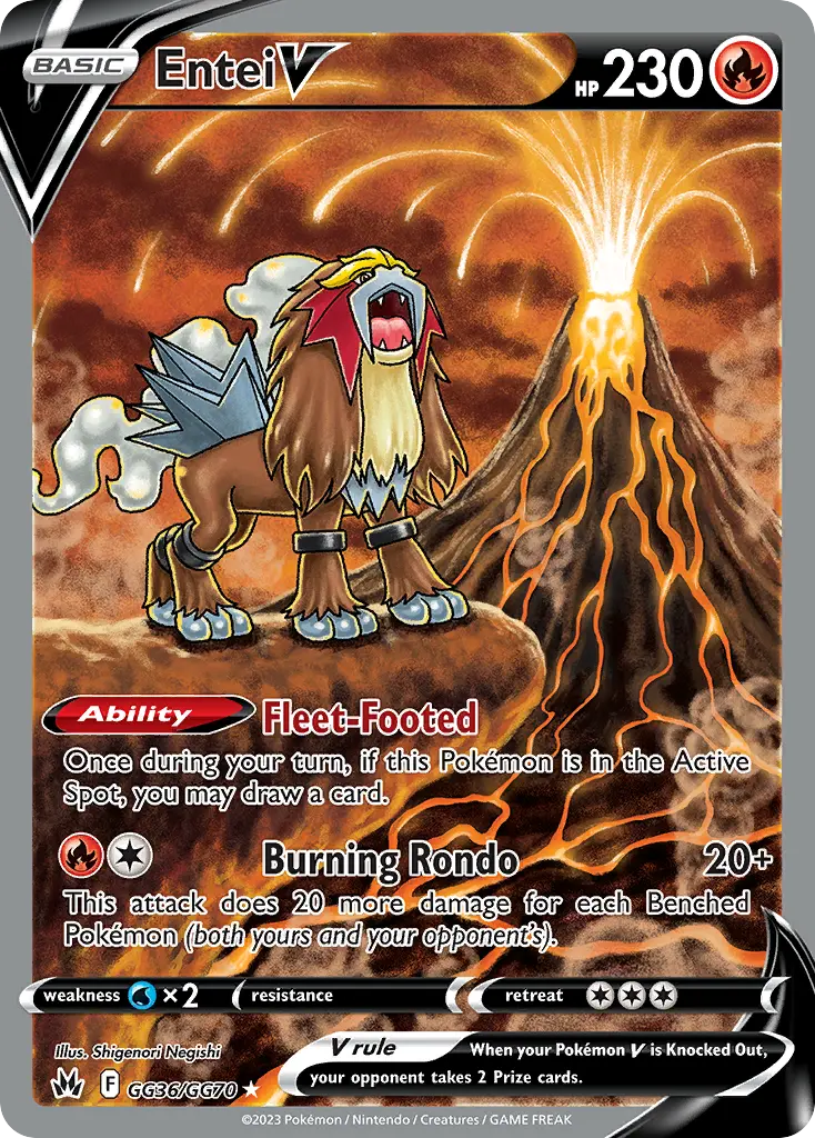 Entei V, Crown Zenith Galarian Gallery GG36/70
