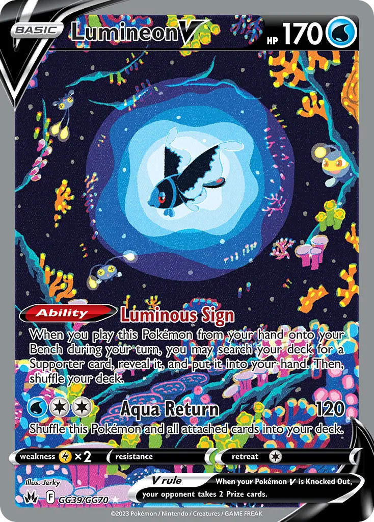 Lumineon V, Crown Zenith Galarian Gallery GG39/70