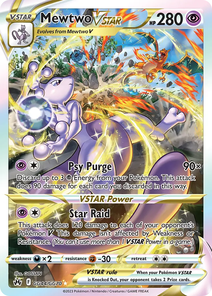 Mewtwo VSTAR, Crown Zenith Galarian Gallery GG44/70