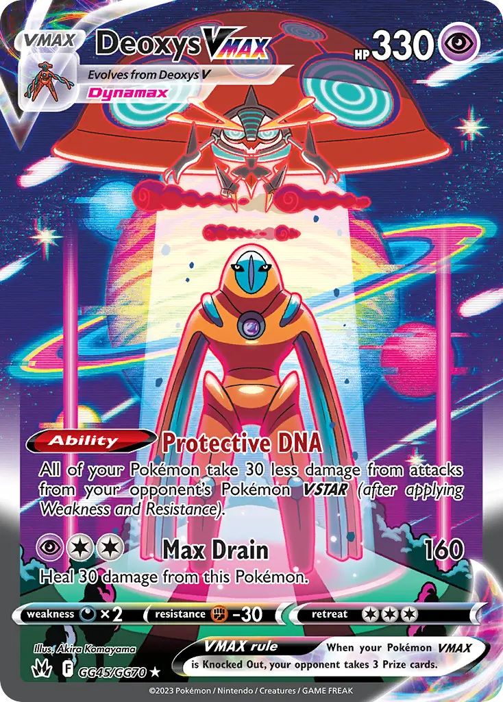 Deoxys VMAX, Crown Zenith Galarian Gallery GG45/70