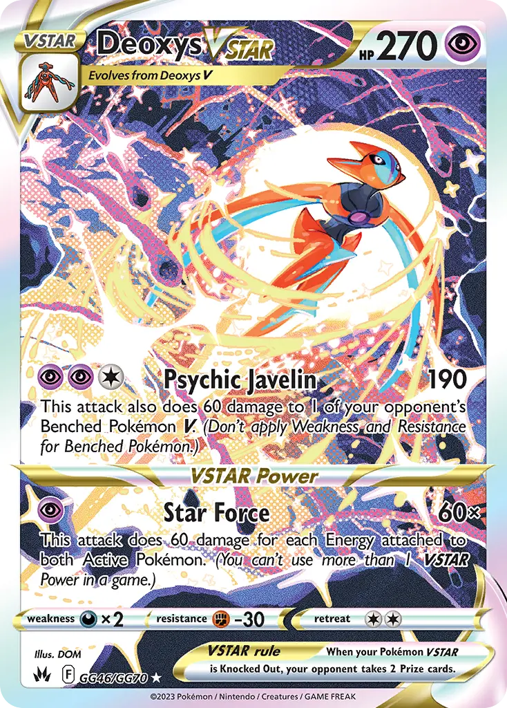 Deoxys VSTAR, Crown Zenith Galarian Gallery GG46/70