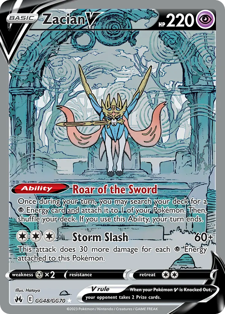 Zacian V, Crown Zenith Galarian Gallery GG48/70
