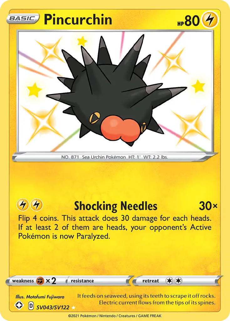 Pincurchin, Shining Fates Shiny Vault SV043/122