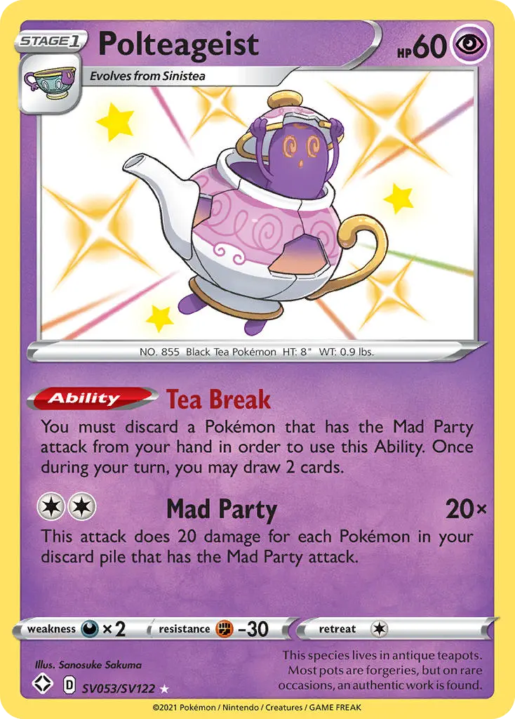 Polteageist, Shining Fates Shiny Vault SV053/122