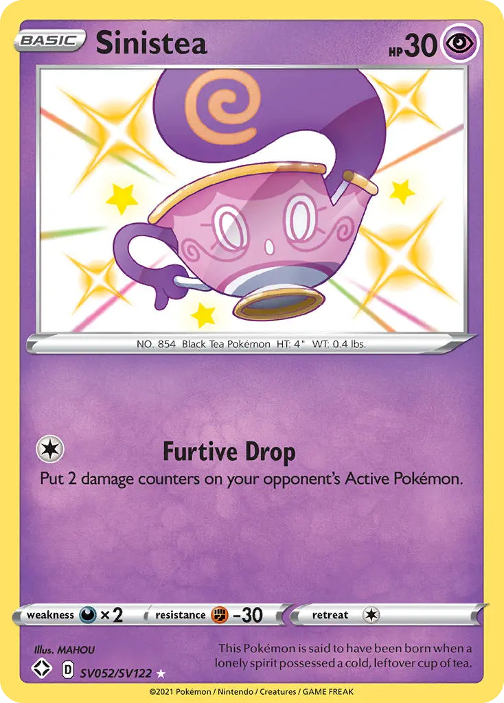 Sinistea, Shining Fates Shiny Vault SV052/122