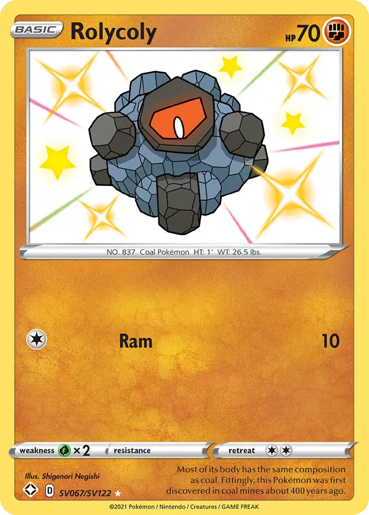 Rolycoly, Shining Fates Shiny Vault SV067/122