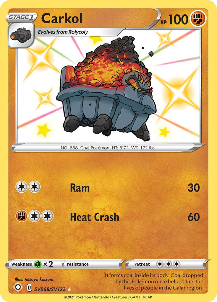 Carkol, Shining Fates Shiny Vault SV068/122