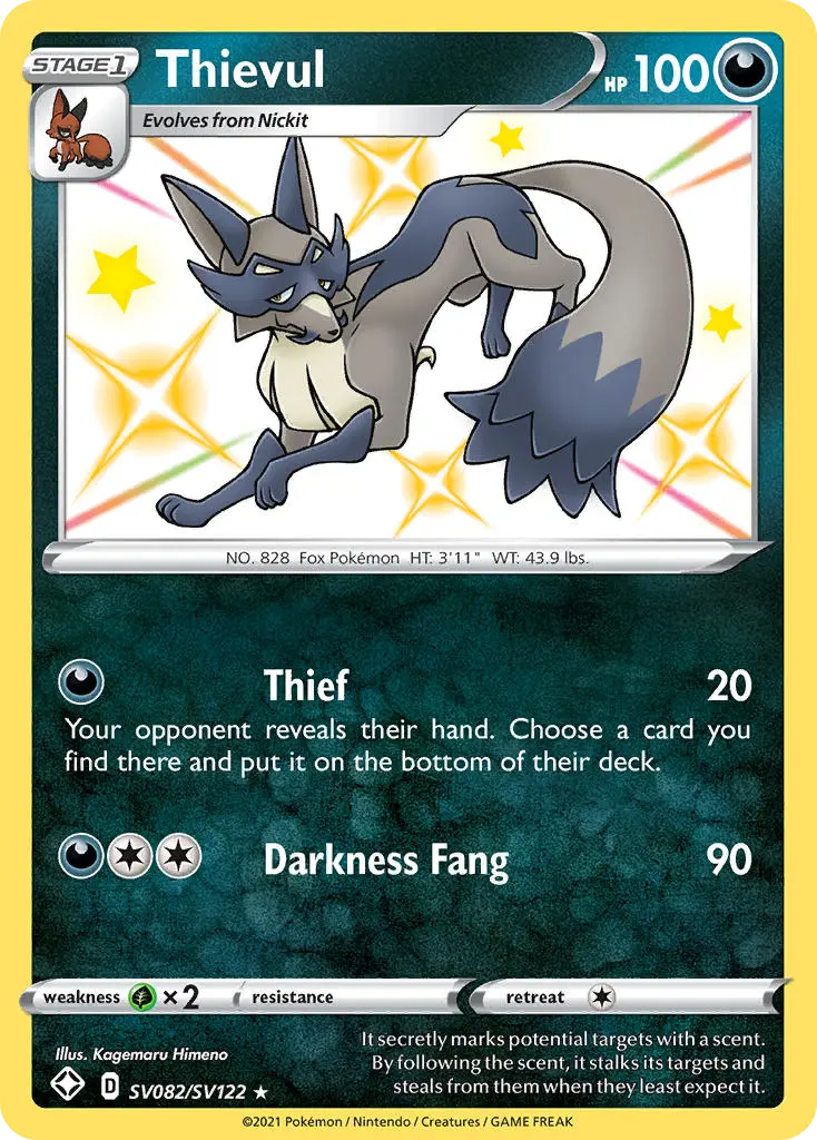 Thievul, Shining Fates Shiny Vault SV082/122