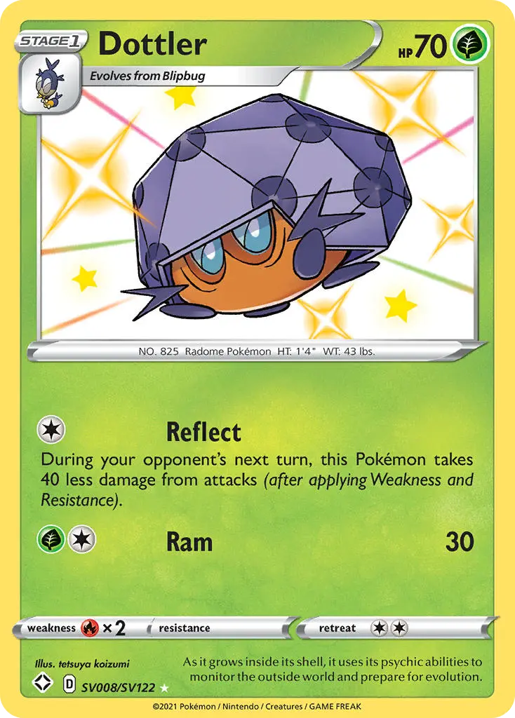 Dottler, Shining Fates Shiny Vault SV008/122