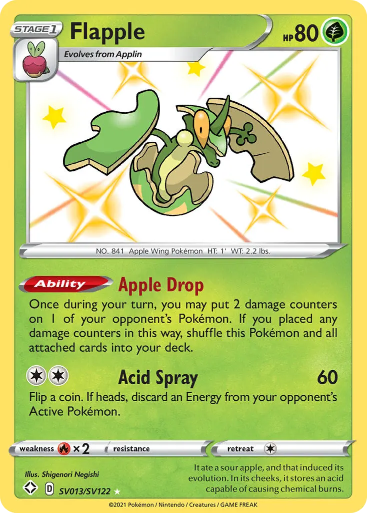 Flapple, Shining Fates Shiny Vault SV013/122