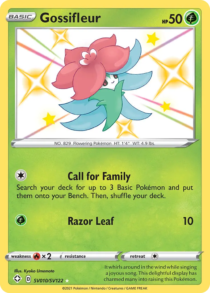 Gossifleur, Shining Fates Shiny Vault SV010/122