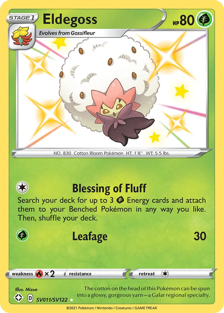 Eldegoss, Shining Fates Shiny Vault SV011/122
