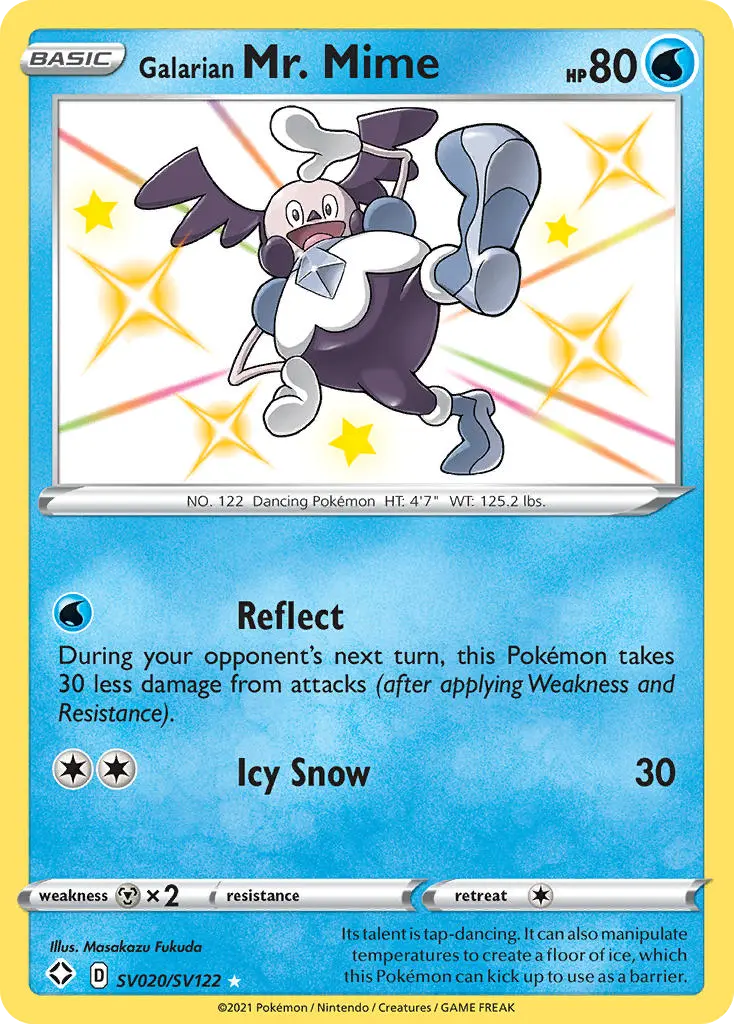 Galarian Mr. Mime, Shining Fates Shiny Vault SV020/122