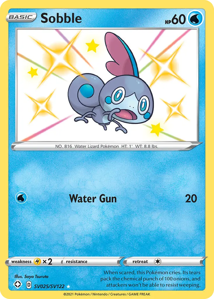 Sobble, Shining Fates Shiny Vault SV025/122