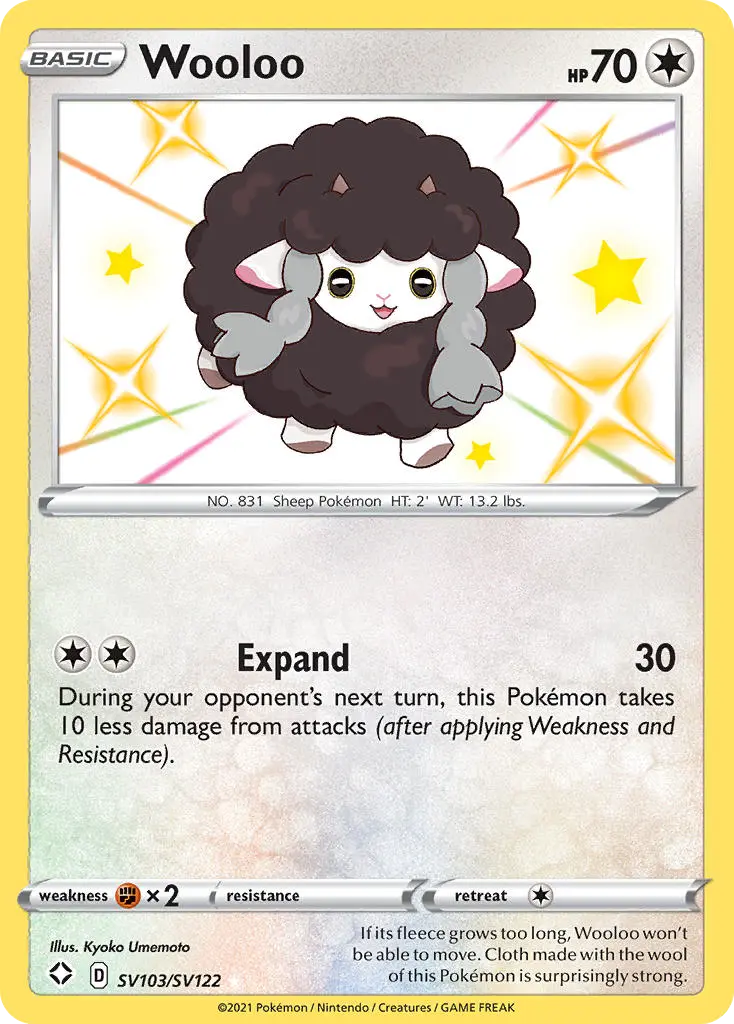Wooloo, Shining Fates Shiny Vault SV103/122