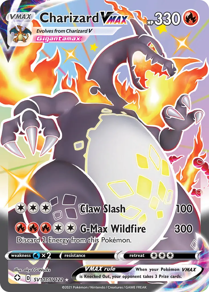 Charizard VMAX, Shining Fates Shiny Vault SV107/122