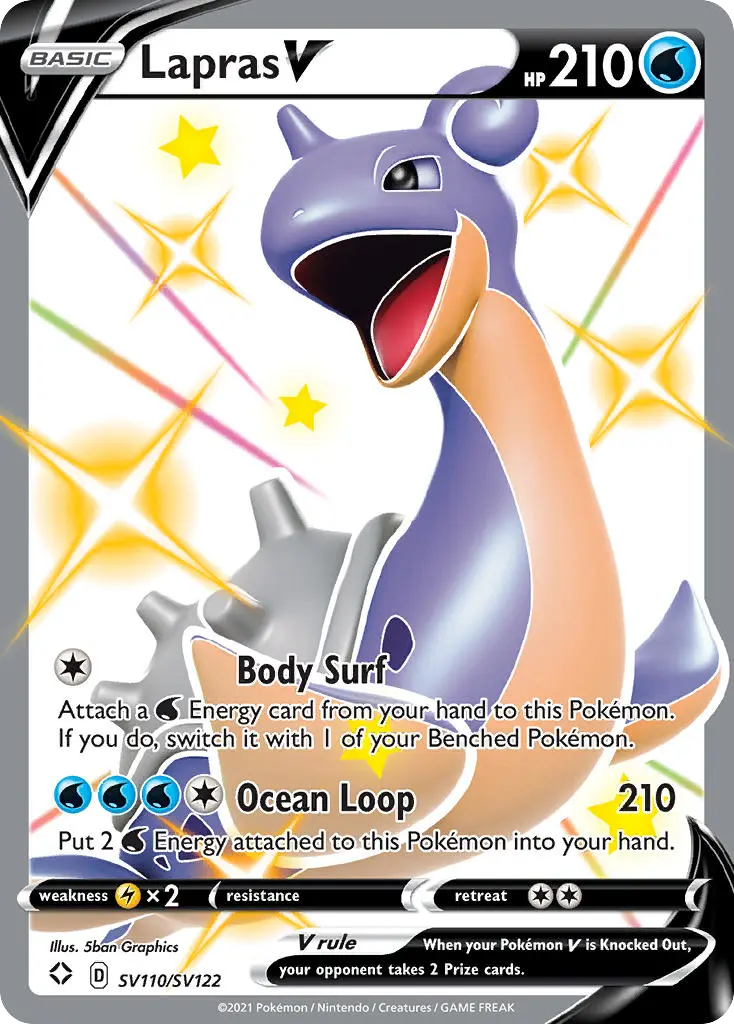 Lapras V, Shining Fates Shiny Vault SV110/122
