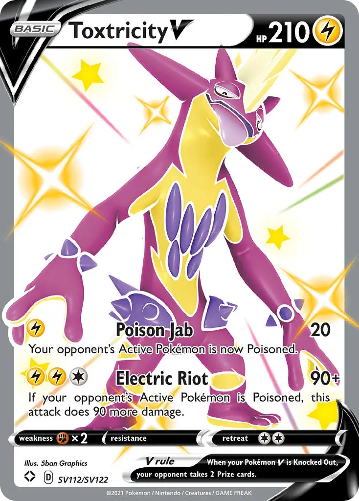 Toxtricity V, Shining Fates Shiny Vault SV112/122