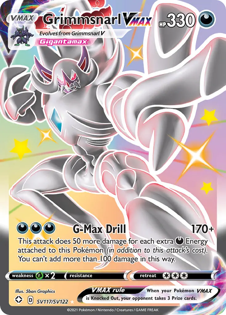 Grimmsnarl VMAX, Shining Fates Shiny Vault SV117/122