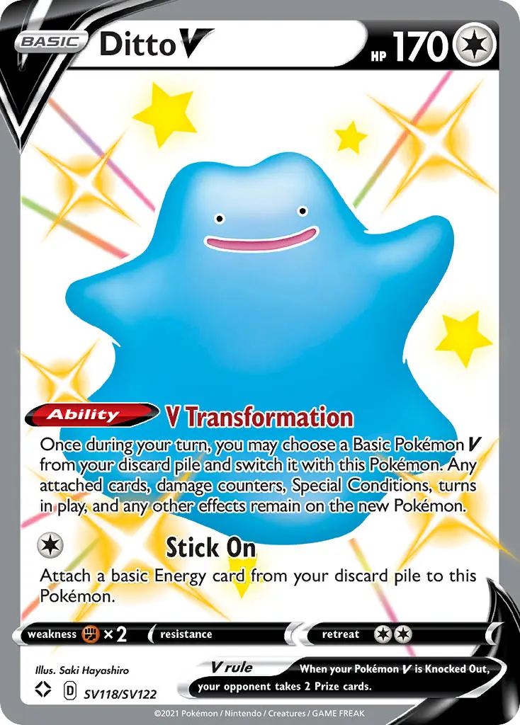 Ditto V, Shining Fates Shiny Vault SV118/122