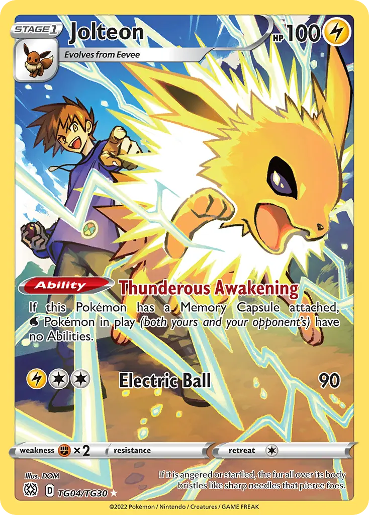 Jolteon, Brilliant Stars Trainer Gallery TG04/30