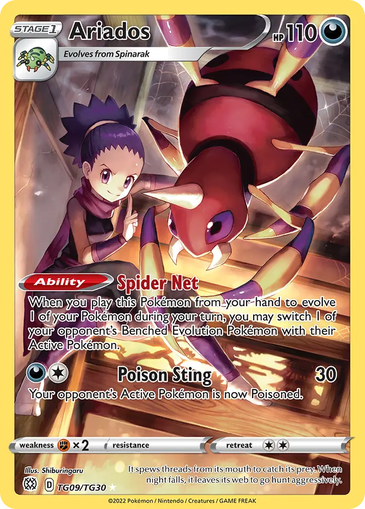 Ariados, Brilliant Stars Trainer Gallery TG09/30