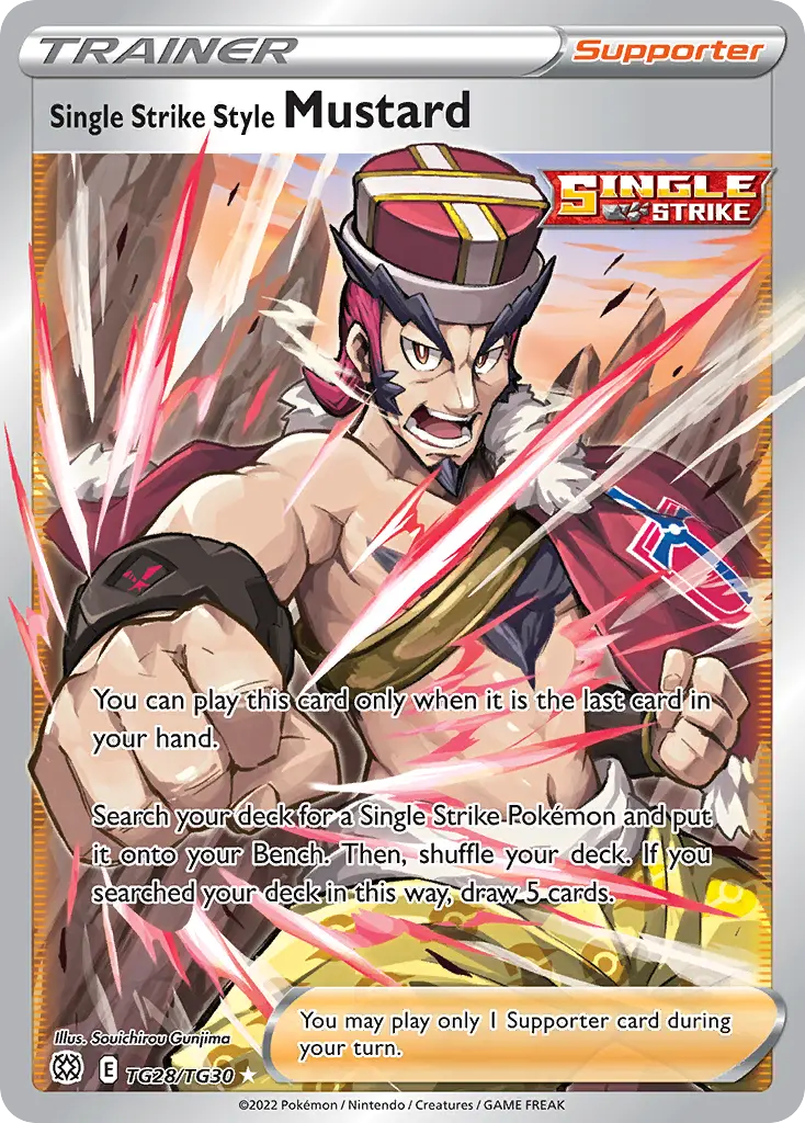 Single Strike Style Mustard, Brilliant Stars Trainer Gallery TG28/30